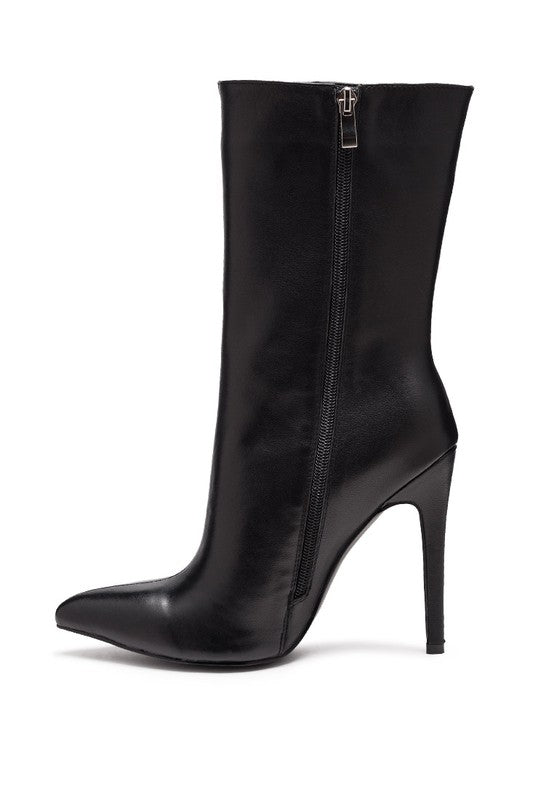 NAGINI Over Ankle Pointed Toe High Heeled Boot - Body By J'ne