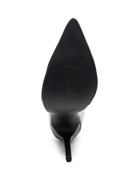 NAGINI Over Ankle Pointed Toe High Heeled Boot - Body By J'ne