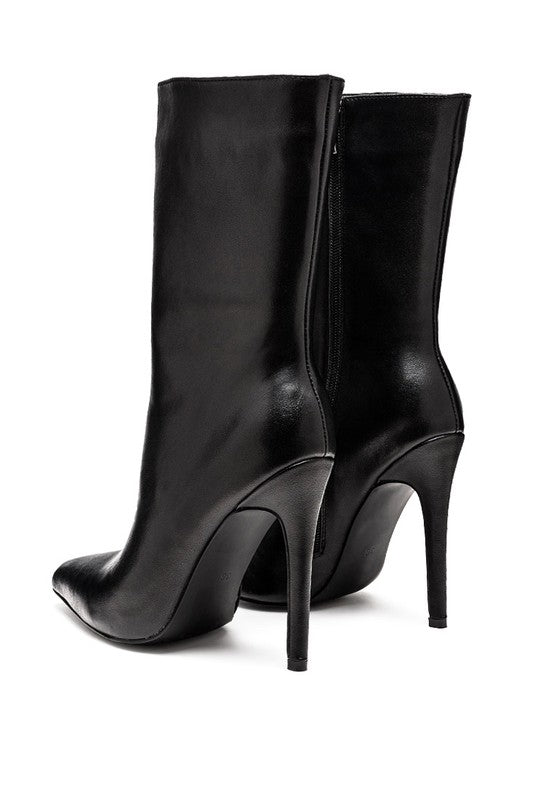 NAGINI Over Ankle Pointed Toe High Heeled Boot - Body By J'ne