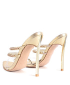 TICKLE ME HIGH HEELED TOE RING SANDALS