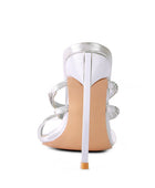 TICKLE ME HIGH HEELED TOE RING SANDALS