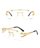 Top Bar Rimless Glasses