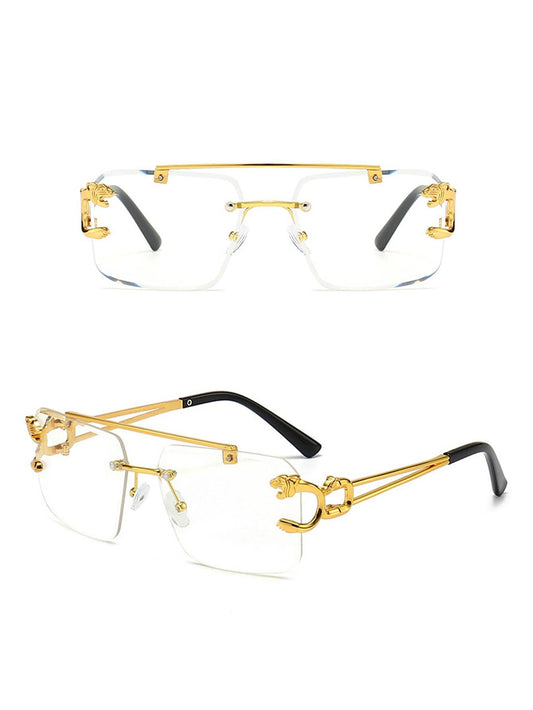 Top Bar Rimless Glasses