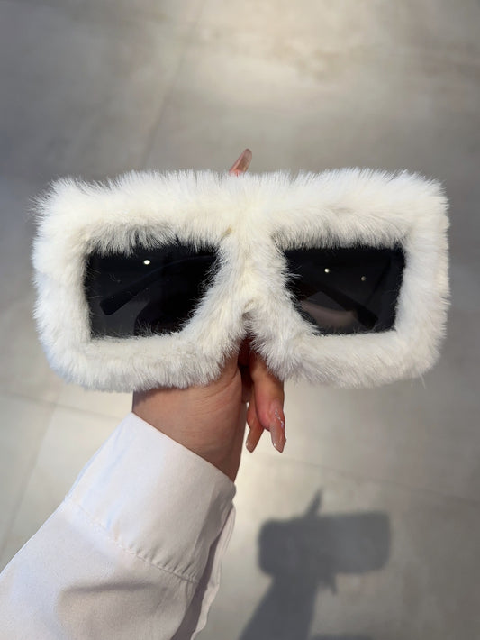 Fluffy Frame Fashion Glasses