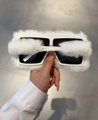 Fluffy Frame Fashion Glasses