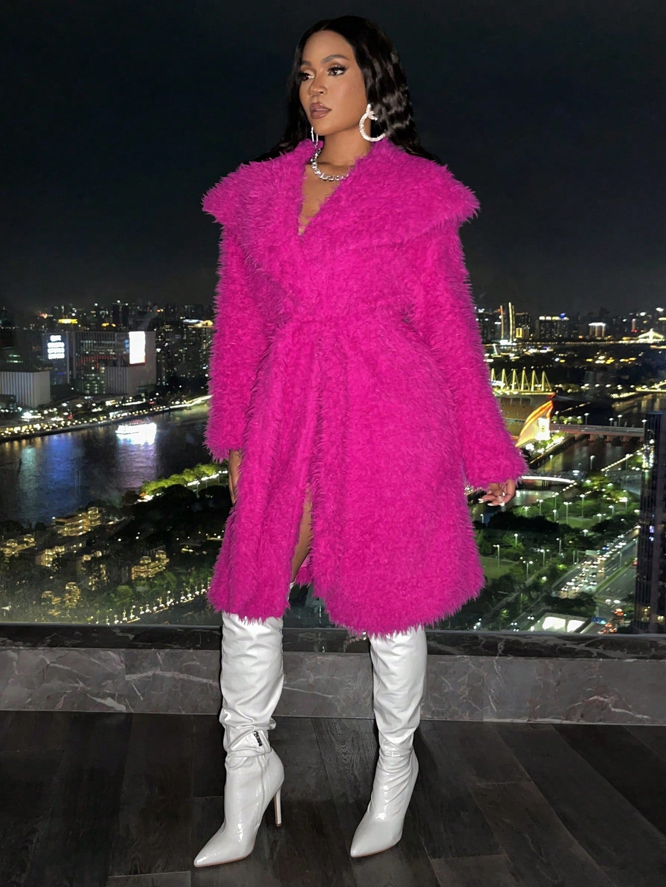 Waterfall Belted Coat - Body By J'ne