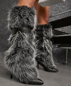 Pointed Toe Knee-High Boots