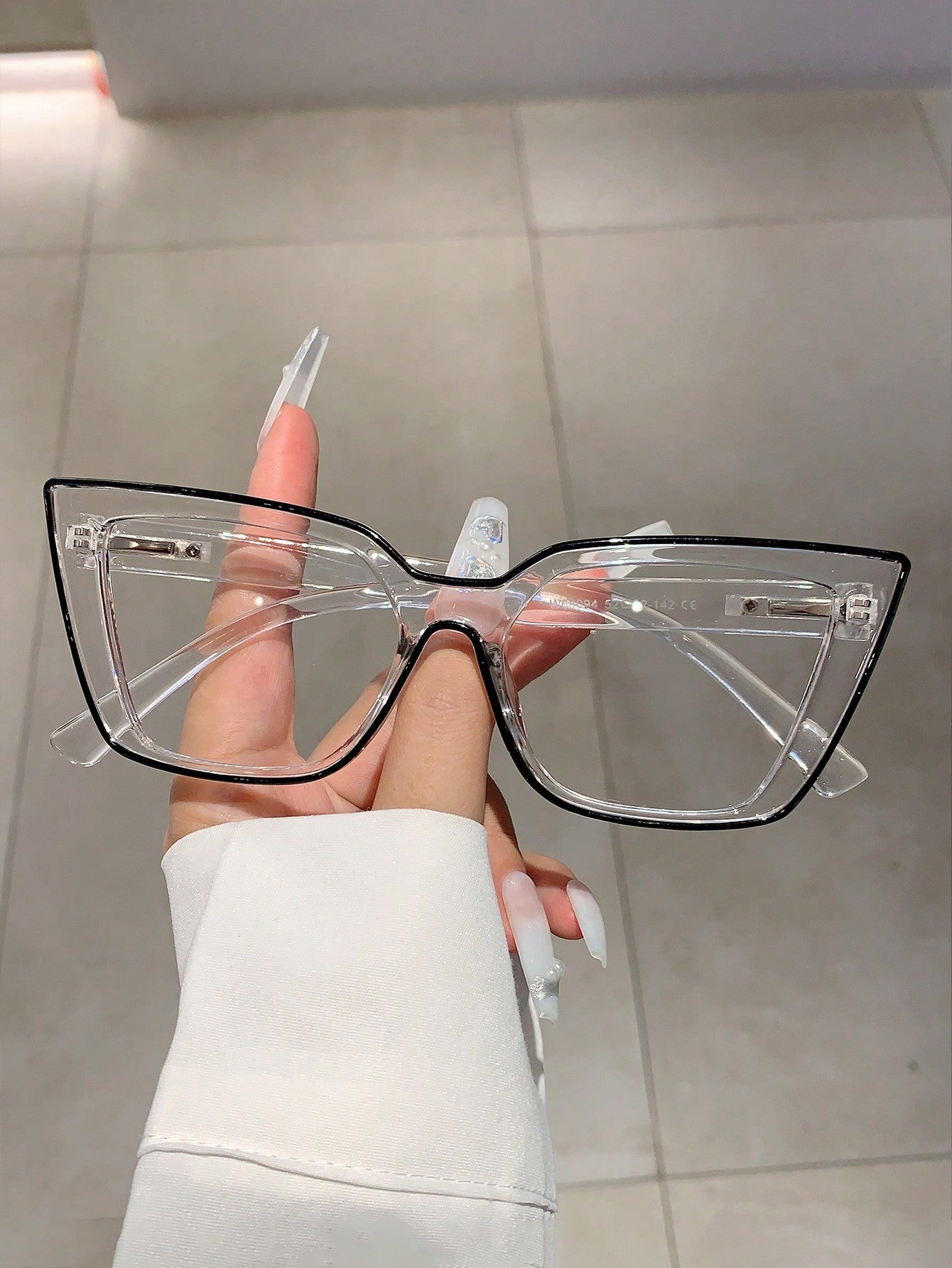 Cat Eye Transparent Minimalist Glasses