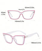 Cat Eye Transparent Minimalist Glasses