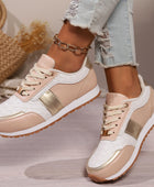 Lace-Up PU Leather Sneakers - Body By J'ne