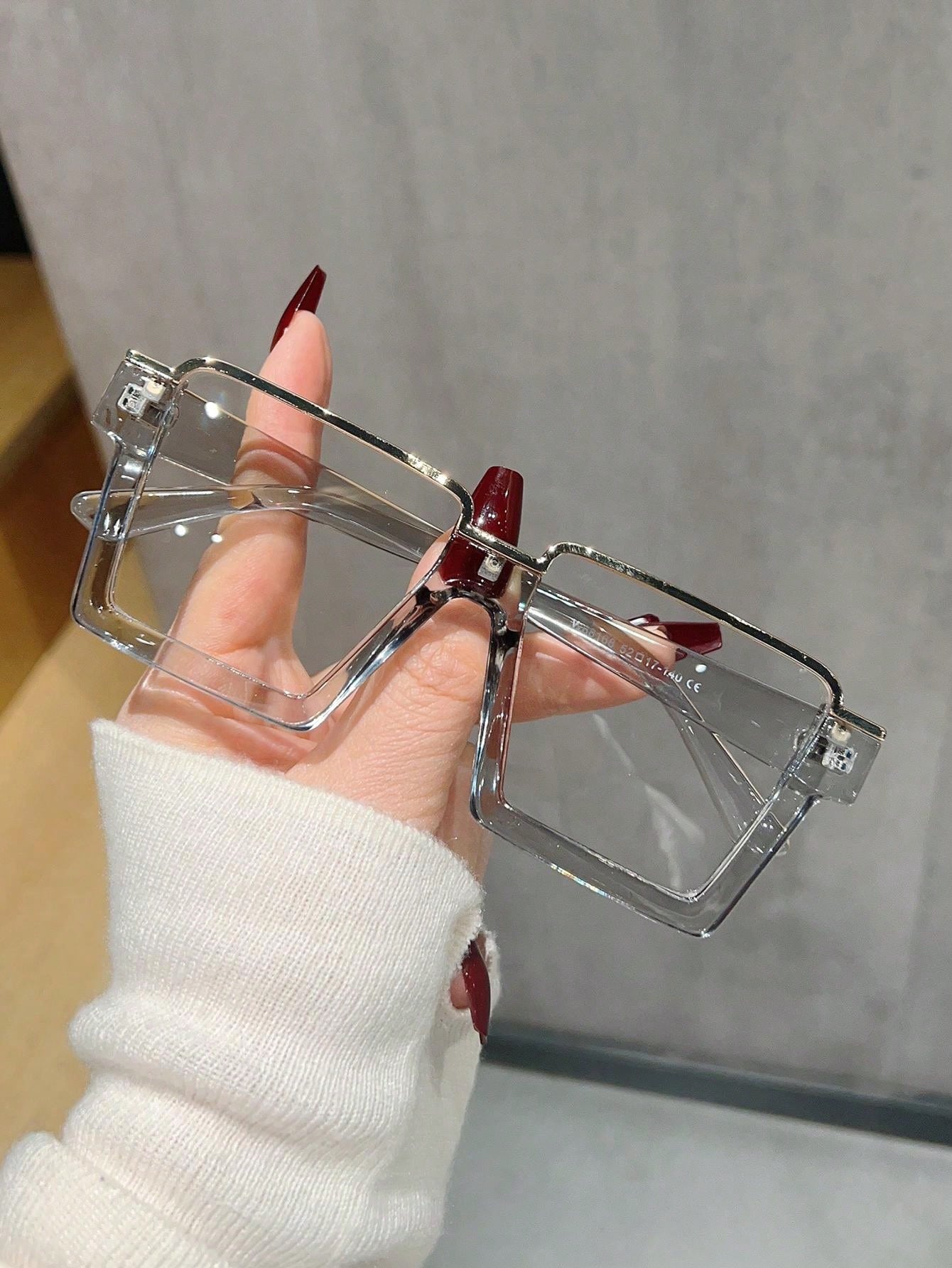 Metal Rim Blue Light Blocking Clear Lens Glasses - Body By J'ne