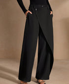 Asymmetrical Casual Straight Pants