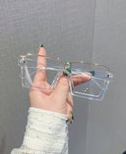 Metal Rim Blue Light Blocking Clear Lens Glasses