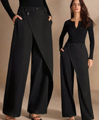 Asymmetrical Casual Straight Pants