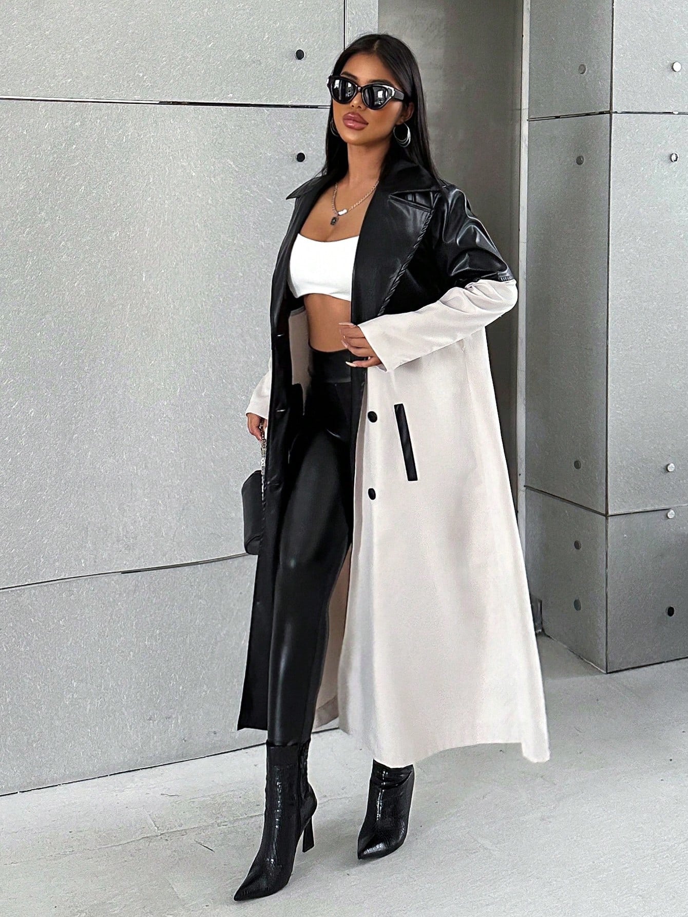 London Lapel Long Sleeve Fashion Trench Coat