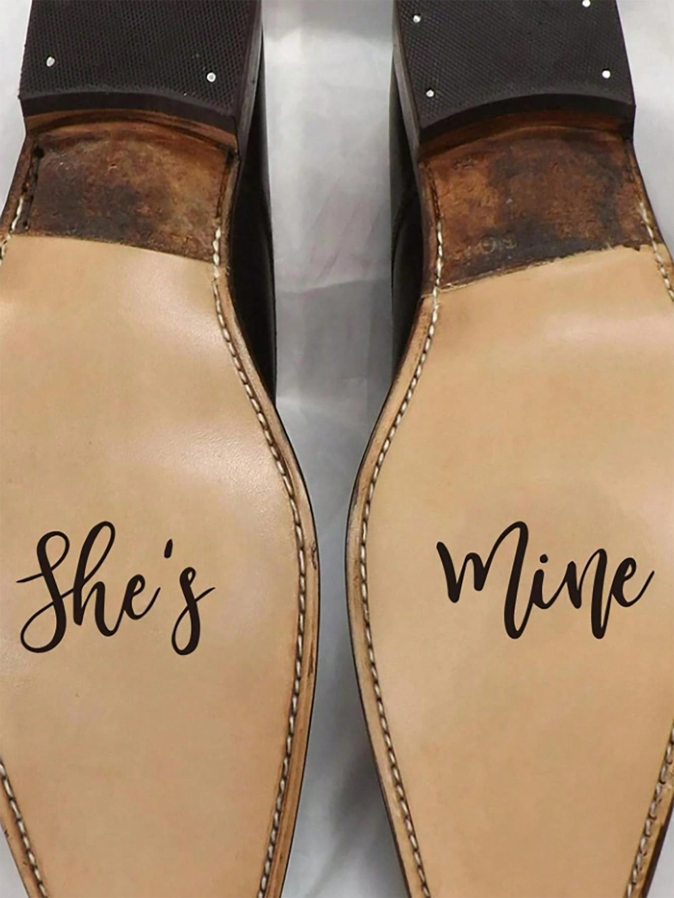 Unisex Black & White Wedding Stickers Marking Shoes - Body By J'ne