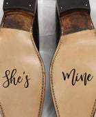 Unisex Black & White Wedding Stickers Marking Shoes