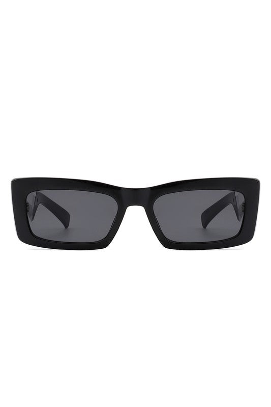 Rectangle Narrow Slim Retro Square Sunglasses