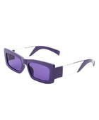 Rectangle Narrow Slim Retro Square Sunglasses