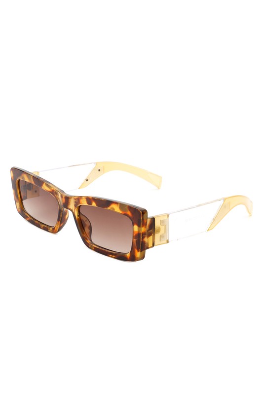 Rectangle Narrow Slim Retro Square Sunglasses