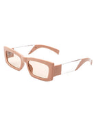 Rectangle Narrow Slim Retro Square Sunglasses