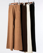 Thick Version Soft Glutinous Wool Drawstring High Waist Straight Wide Leg Pants - Body By J'ne