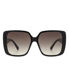 Square Retro Fashion Flat Top Women Sunglasses