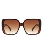 Square Retro Fashion Flat Top Women Sunglasses