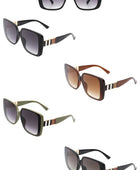 Square Retro Fashion Flat Top Women Sunglasses