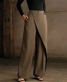 Asymmetrical Casual Straight Pants