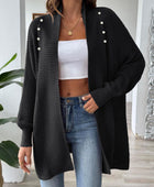 Open Front Long Sleeve Cardigan