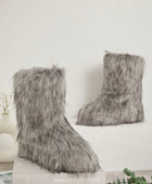 Fluffy Mid Calf Winter Boots