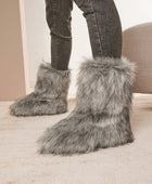 Fluffy Mid Calf Winter Boots