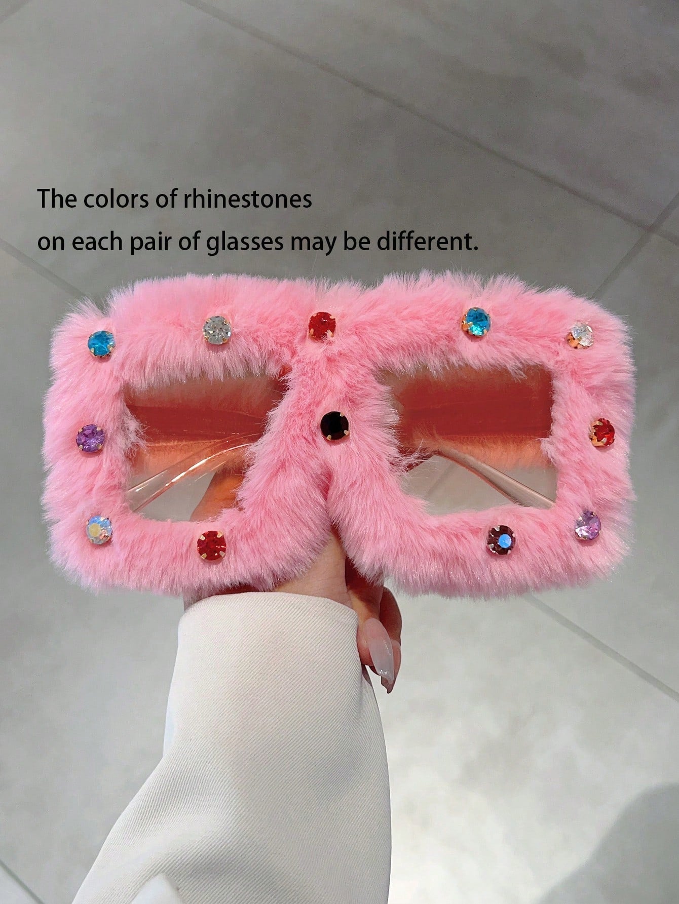 Fluffy Frame Fashion Glasses