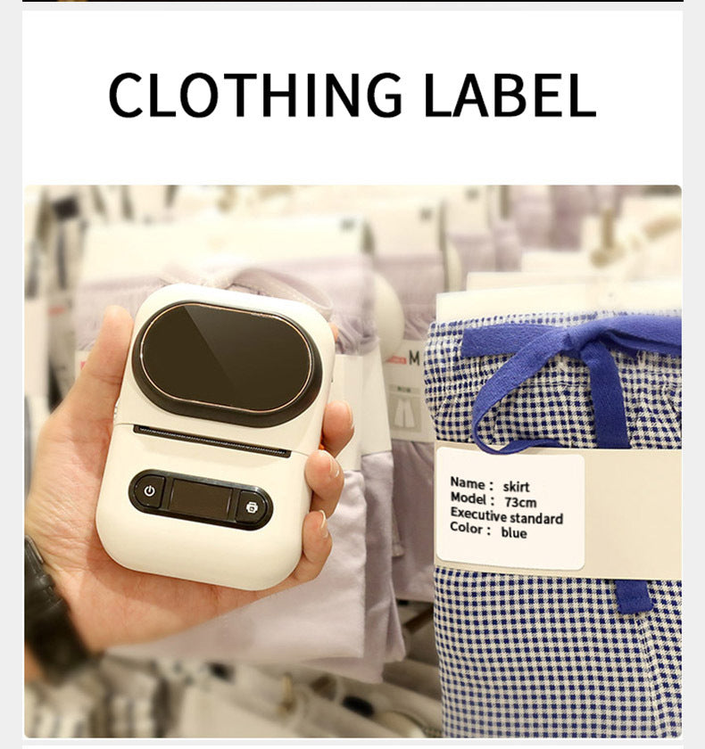 Handheld Thermal Bluetooth Labeling Machine Plastic Printer - Body By J'ne