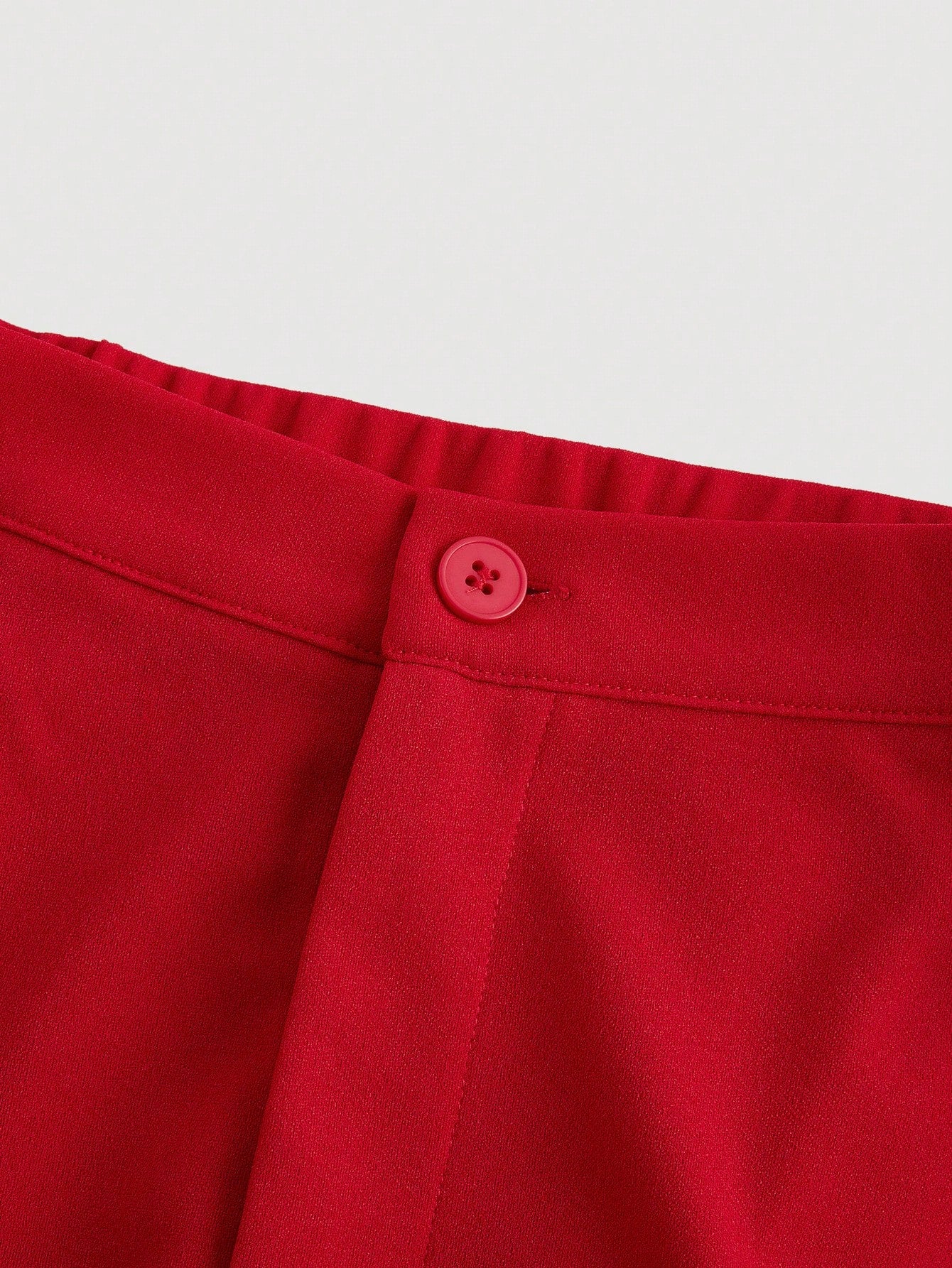 Button Decor Straight Leg Pants - Body By J'ne