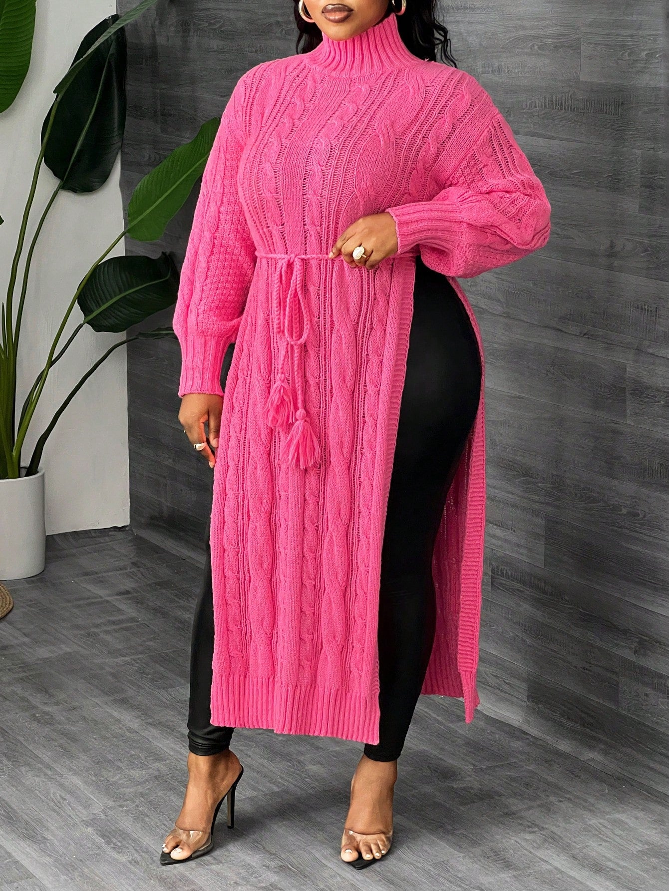 Long Sleeve High Neck Winter Dress - Body By J'ne