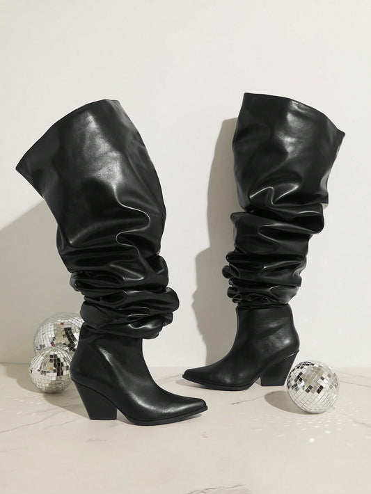 Baggy Style Over The Knee Boots - Body By J'ne