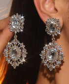 Bridal Rhinestone Drop Earrings