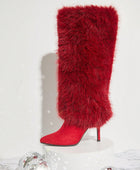 Fluffy Fur Knee High Comfy Boots