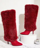 Fluffy Fur Knee High Comfy Boots