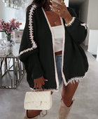 Colorblock Long Sleeve Cardigan