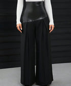 High Waist Wide Leg Black Pants