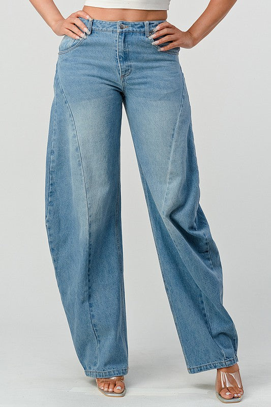 Athena Wide Leg Denim Jeans