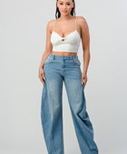 Athena Wide Leg Denim Jeans