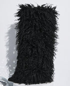 High-Heeled Furry Boots