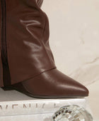 Slouch Wedge Boots