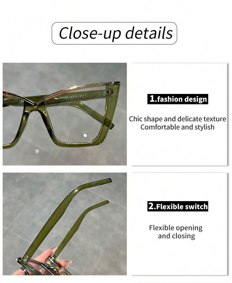 Cat Eye Shape Metal Frame