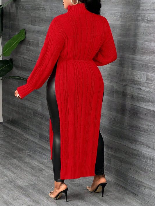 Long Sleeve High Neck Winter Dress