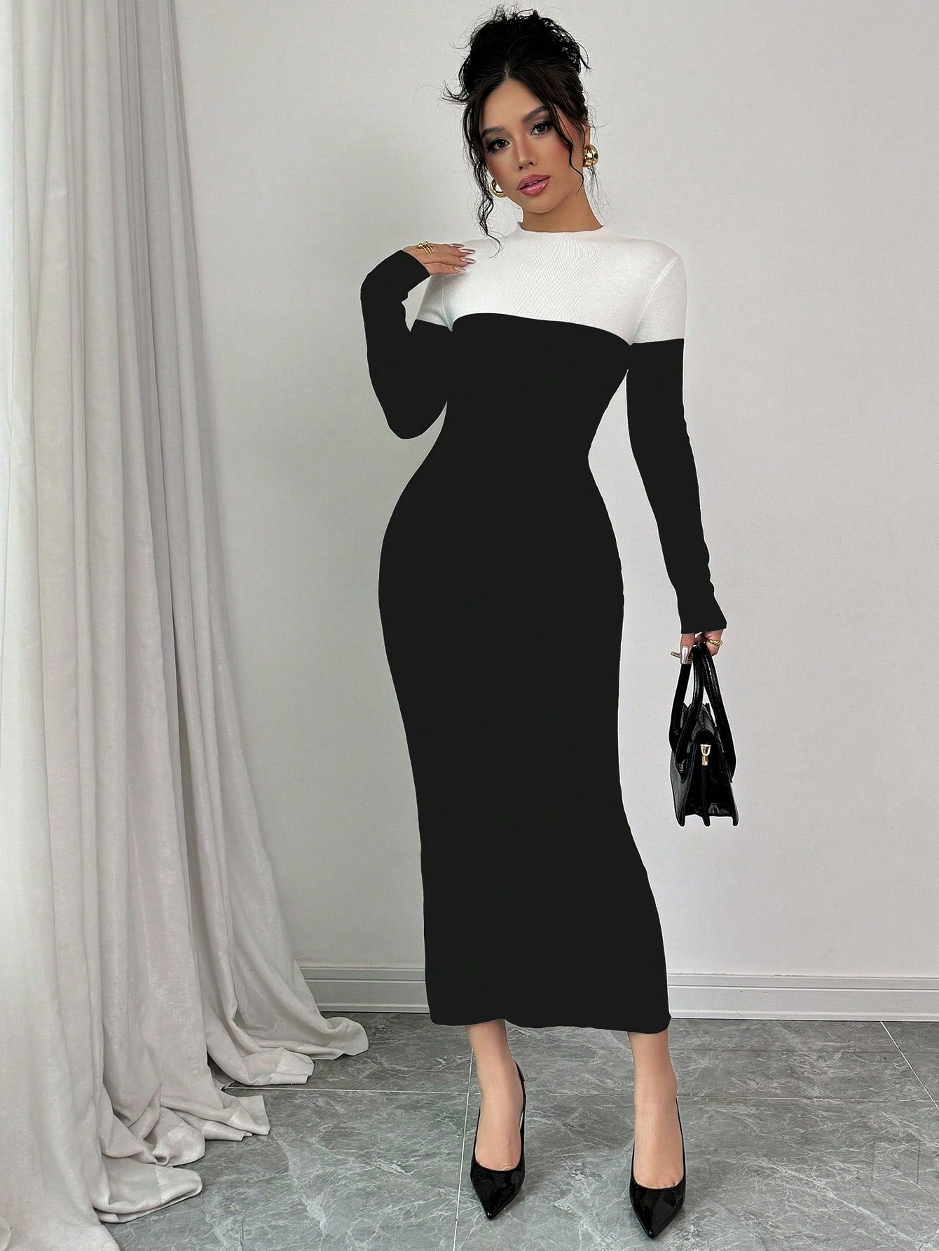 Vintage Contrast Dress - Body By J'ne